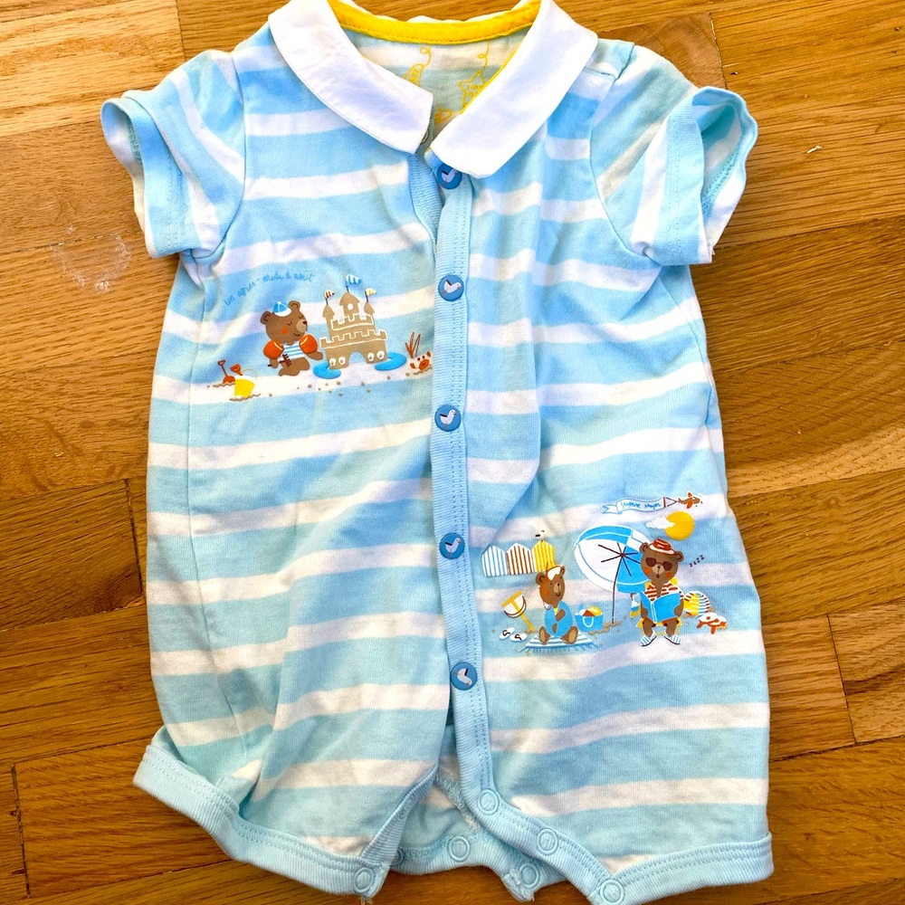 Adorable French Baby Romper